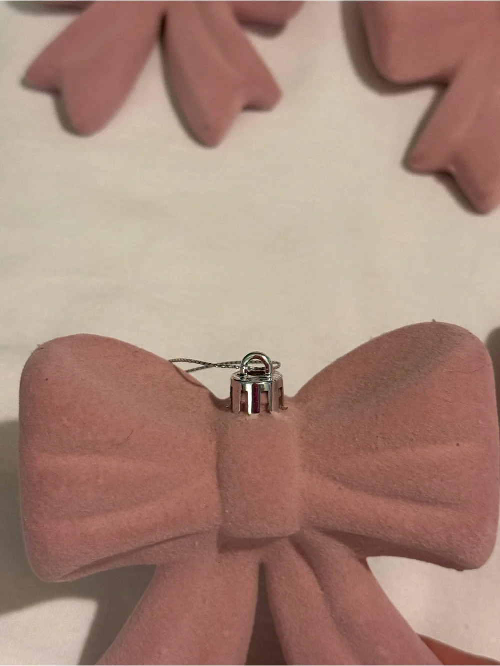 Viral Target 4” Pink Flocked‎ Velvet Bows Set of 9 Gift Toppers Coquette